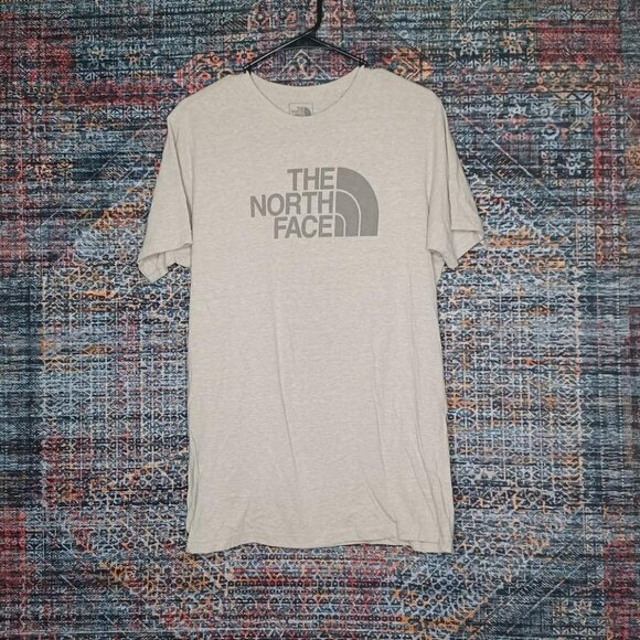 The North Face mens heathered beige slim fit crew tee L - Picture 1 of 4